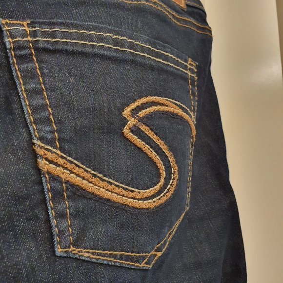 Silver jeans co berkley dark wash straight leg - LOW RISE - Picture 5 of 9